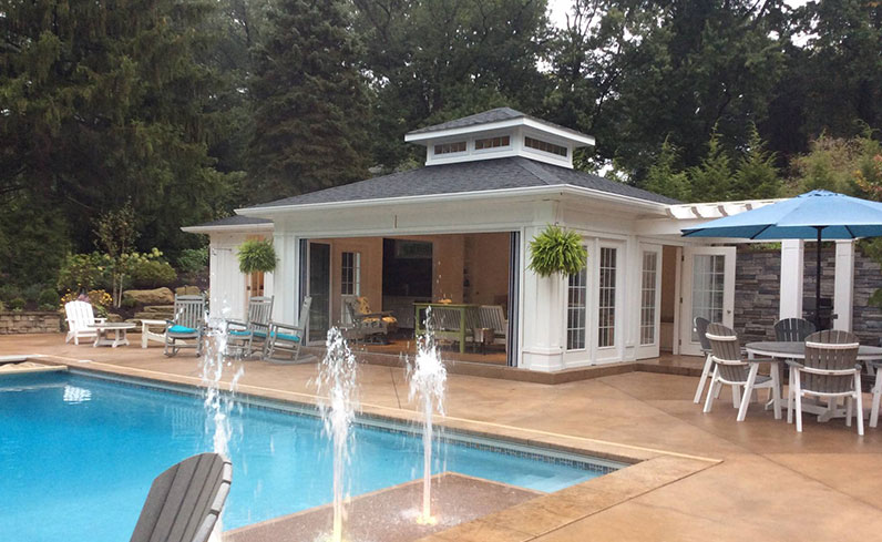 Pool House Pavilion Pool house pavilion from Waterloo Structure for PA DE NJ MD homeowners