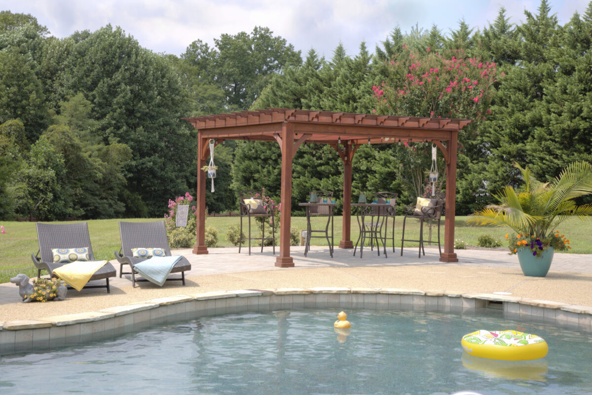 Traditional Wood Pergola Traditional wood pergola from Waterloo Structure for Chester County PA