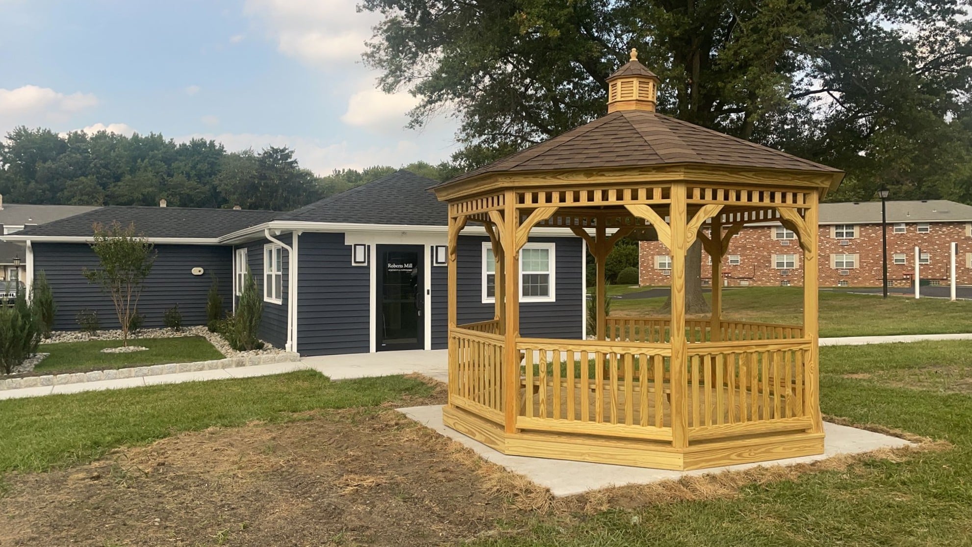 Wood Octagon Gazebo Wood octagon gazebo built by Waterloo Structure in Parkesburg PA